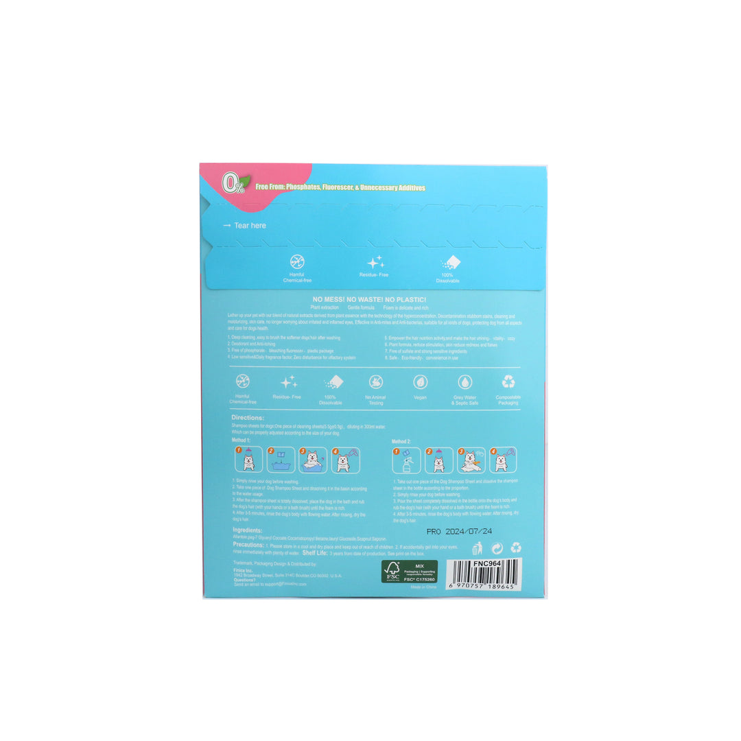 Pet Shampoo Sheet