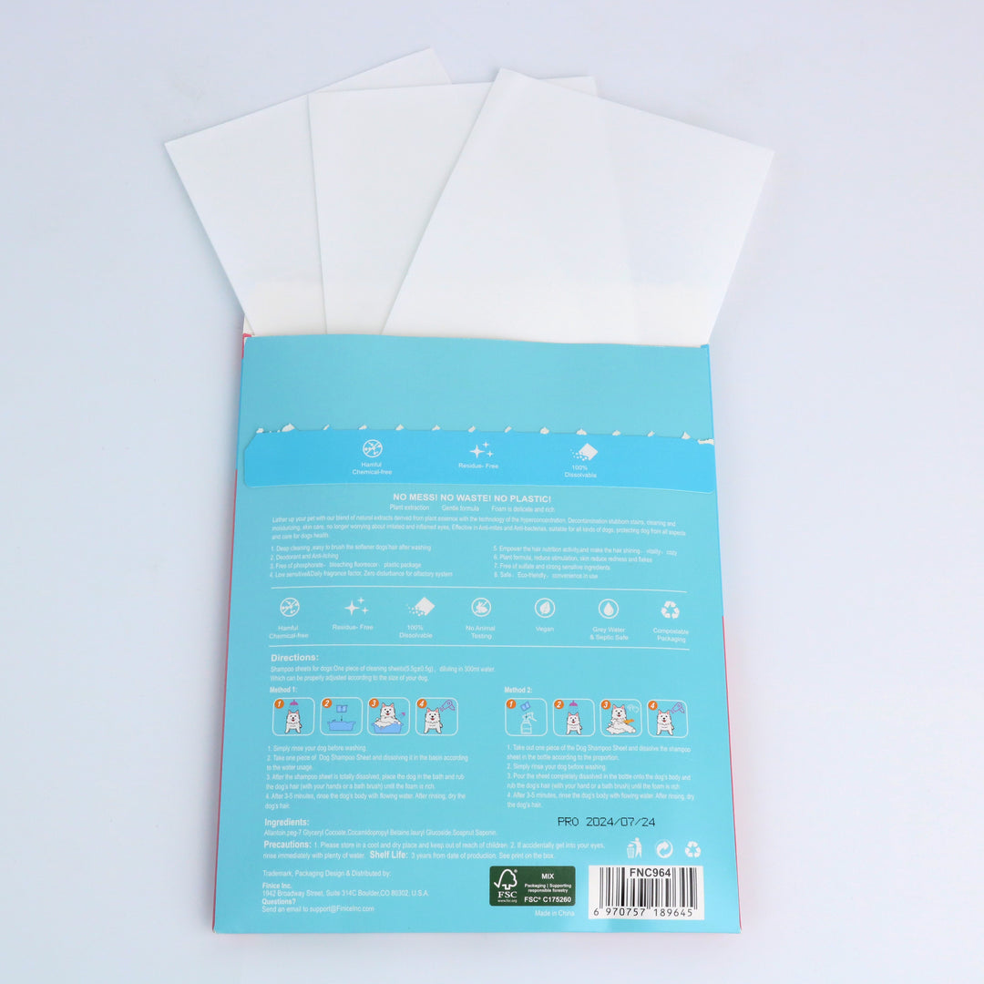 Pet Shampoo Sheet