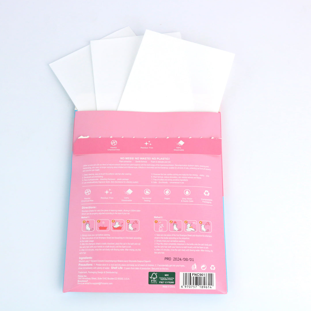 Pet Shampoo Sheet